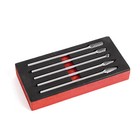 5pcs Extra Long Carbide Burrs Set Shank Carbide Double Cut 1 4  Die Grinder Bits