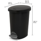 Sterilite Bathroom Trash Can  2 6 Gallon Small Plastic Garbage