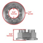 Set Of 2 Rear Axle Castle Nuts   Pins For Honda Trx400ex Sportrax 400 1999-2008