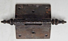 Antique Cast Iron Victorian Steeple Tip Door Hinge With Ornate Pattern