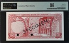 Jordan  1965  Central Bank  Specimen  5 Dinars  Pmg 66 Epq