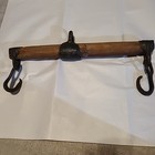 Antique Wood Iron Rings Single Tree Yoke Harness Farm Oxen horse mule Hitch