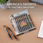 Z-grip Retractable Ballpoint Pen  Smooth-flowing Black Ink  1 0mm Medium Point 