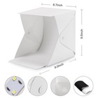 Depthlan Folding Photo Studio Kit Box With Led Light For Photographing White