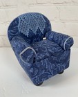 Vintage Cushions By Dritz Keepsake Novelty Blue Chair Sewing Pin Cushion 6  Tall