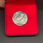 Ancient Greek Solid Bronze Athens Owl Athena Tetradrachm Coin