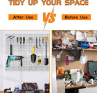 2in 50pcs Pegboard Hooks For Hanging - Peg Board Organizer Accessories Fit New M