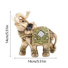 Lucky Feng Shui Elephant Statue Sculpture Wealth Figurine Decor 5 3 2 4 5 5in