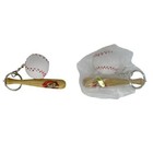 2 Vintage Baseball Bat And Ball Keychains Cincinnati Reds Fan 1992