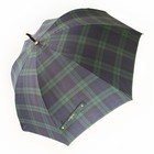 Vintage 80s 90s Polo Ralph Lauren Blackwatch Tartan Plaid Golf Umbrella 