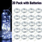 20 Pack 6 6ft 20 Leds Battery Operated Mini Led Copper Wire String Fairy Lights