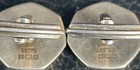Vintage Pair Of Hallmarked 1975 Sterling Silver Cuff Links Phillips Anniversary