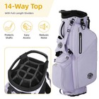 Sturdum Golf Stand Bag 14 Way  Lightweight W full Length Dividers  Rain Hood