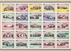 50th Anniversary F1 Formula 1 1950 To 1999 Mcm Charity Label Stamp Sheet