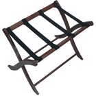 Winsome Wood Foldable Luggage Rack Antique Walnut 94420