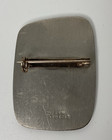 Vintage R  Tenn Sweden Pewter Modernist Pin Brooch Flowers Leaves Floral 999