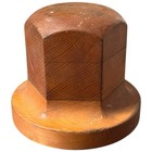 Vintage Antique Wooden Wood Hat Mold Millinery Hat Block Form Primitive Decor