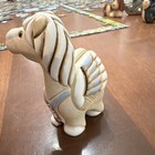 Ceramic Pegasus Figurine Collectible Beige With White And Blue Accents