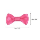 50pcs Dark Hot Pink Bow Ties 1 2 x0 6  Mini Bowknot For Crafting Satin Bows Bulk