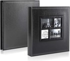 Photo Album 4x6 500 Pockets Photo  Extra Large Capacity Family Wedding Black