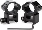 1   Inch  High Profile Scope Rings For Picatinny Weaver Mount Heavy Duty