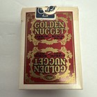 Vintage Golden Nugget Gambling Hall Playing Cards Red  Corner Cut  used 