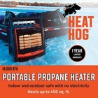 Heat Hog 18 000 Btu Portable Propane Radiant Space Heater  Indoor  Gas Powered 