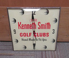 Vintage Kenneth Smith Golf Clubs Clock Made By Pam Rarely Seen   Works   Wow 
