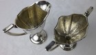 Saart Sterling Silver Hammered Cream Sugar Arts   Crafts Movement Antique