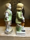 Set Of Two Vintage Figurines One Marked Red Japan