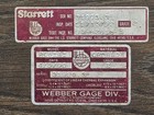 Starrett Webber Rs81a1 Steel  English  Grade 2 Gage Block Set Not Complete