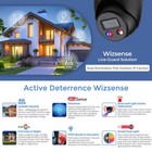 Dahua 4k 8mp Wizcolor Tioc2 Ipc-hdw3849h-as-pv-pro Wizsense Poe Ip Camera Black