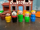 Complete  Vintage Fisher Price Little People Brown Tudor House 952