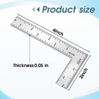 L Shaped Ruler Mini Measuring Tool 2 Inch By 4 Inch Square Ruler 90 Degree Sq   