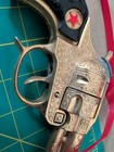  2  Vintage Rare Gold Hubley Texan Jr Holster Toy Cap Cowboy