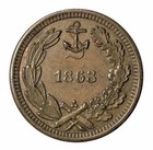 1863 Our Little Monitor Patriotic Civil War Token