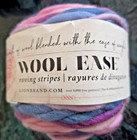 Lion Brand Wool Ease Roving Stripes Yarn Wool Blend Cake Super Bulky 6 Orbit 614