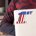 America First Sticker American Flag  Car Truck  Laptop Bumper Trump Patriotic