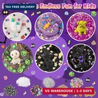 6 Pack Halloween Slime Kit  Cloud Butter Slime For Kids Ages 4-12