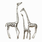 Giraffe Family Sculpture Statue Safari Jungle 20 tall Set Of 3   Spi Home 33017
