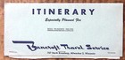 Vintage Bancroft Travel Service Milwaukee Vacation Itinerary Z3630