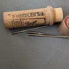 Vintage Boye Wooden Sewing Needle Holder Case 14 30-80 W needles