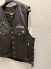 Authentic Harley Davidson Hog Harley Owners Group Size M Motorcycle Leather Vest