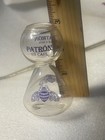 Plastic Not Glass Patron X0 Cafe Purple Lettering Hourglass Shaped Shot Glassk10