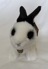 Aurora Miyoni Black And White Rex Rabbit Realistic Plush Toy Htf 10    Long