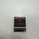 Vintage Union Oyster House  Feature Matchbook  Boston Ma Unstruck