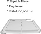 Sous Vide Container 12 Quart Collapsible Hinged Lid For Cooker Transparent New 