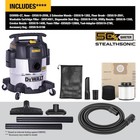 Dewalt 5 Gallon Stealthsonic Shop Vacuum Wet And Dry  Powerful Suction 
