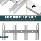 Silver Marine Fishing Rod Holder  Aluminum 4 Rod Rack Boat Rod Holder Wider Tube