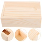  Wood Jewelry Box Sliding Drawer Box Vintage Trinket Box Vintage Jewelry Storage